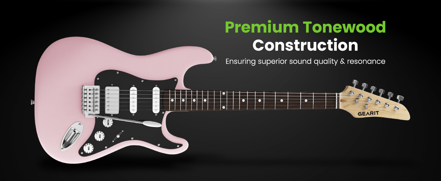 premium tonewood construction ensuring superior sound quality and resonance 