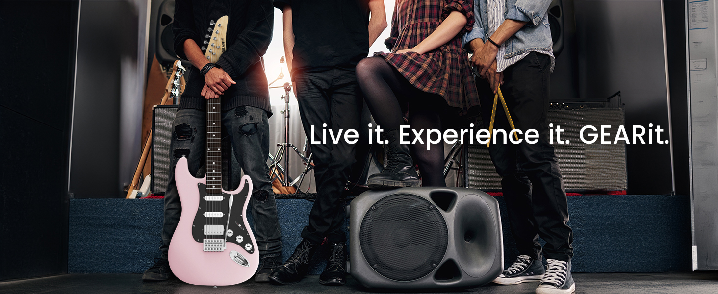 gearit canyon series electric guitar starter kit live it experience it gearit