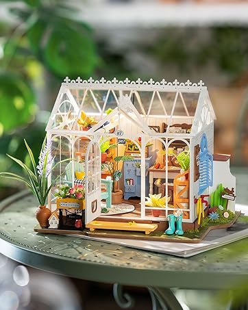 rolife diy miniature dollhouse kit greenhouse dg163