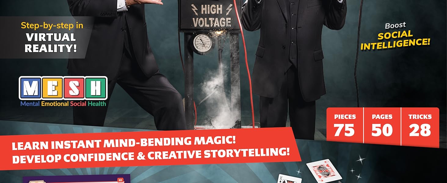 Learn instant mind-bending magic! Develop confidence and creative storytelling!